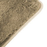 200x140cm Floor Rugs Large Shaggy Rug Area Carpet Bedroom Living Room Mat - Beige - Top-Down View