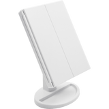 Makeup Mirror With LED Light Standing Mirror Magnifying Tri-Fold Touch - Close-Up Angle