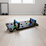 9 in 1 Push Up Board Yoga Bands Fitness Workout Train Gym Exercise Pushup Stand - Close-Up Angle