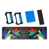9 in 1 Push Up Board Yoga Bands Fitness Workout Train Gym Exercise Pushup Stand - Rear View