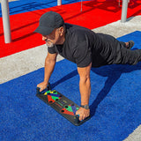 9 in 1 Push Up Board Yoga Bands Fitness Workout Train Gym Exercise Pushup Stand - Close-Up Angle