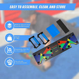 9 in 1 Push Up Board Yoga Bands Fitness Workout Train Gym Exercise Pushup Stand - Extra Image