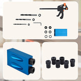 14X Pocket Hole Jig Kit Woodworking Drill Hole Locator Craft Carpenters + F Clip - Low Angle