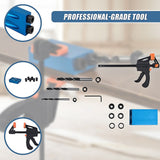 14X Pocket Hole Jig Kit Woodworking Drill Hole Locator Craft Carpenters + F Clip - Extra Image