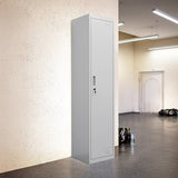 One-Door Office Gym Shed Clothing Locker Cabinet - Front View
