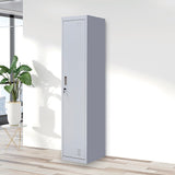 One-Door Office Gym Shed Clothing Locker Cabinet - Front View