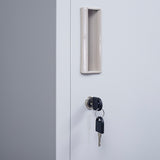 One-Door Office Gym Shed Clothing Locker Cabinet - Top-Down View
