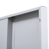 One-Door Office Gym Shed Clothing Locker Cabinet - Rear View