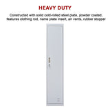 One-Door Office Gym Shed Clothing Locker Cabinet - Close-Up Angle