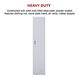 One-Door Office Gym Shed Clothing Locker Cabinet - Close-Up Angle