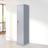 One-Door Office Gym Shed Clothing Locker Cabinet - Front View