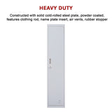 One-Door Office Gym Shed Clothing Locker Cabinet - Close-Up Angle