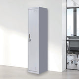 One-Door Office Gym Shed Clothing Locker Cabinet - Front View