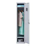One-Door Office Gym Shed Clothing Locker Cabinet - 45-Degree Angle