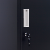 One-Door Office Gym Shed Clothing Locker Cabinet - Top-Down View