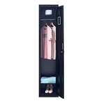 One-Door Office Gym Shed Clothing Locker Cabinet