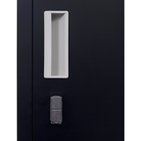 One-Door Office Gym Shed Clothing Locker Cabinet - 45-Degree Angle
