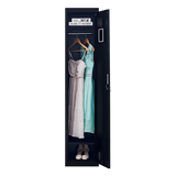 One-Door Office Gym Shed Clothing Locker Cabinet - 45-Degree Angle