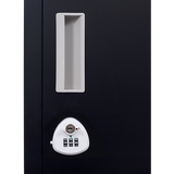 One-Door Office Gym Shed Clothing Locker Cabinet - Top-Down View