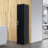 One-Door Office Gym Shed Clothing Locker Cabinet - Front View
