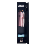 One-Door Office Gym Shed Clothing Locker Cabinet - 45-Degree Angle