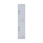 2-Door Vertical Locker for Office Gym Shed School Home Storage, image 4
