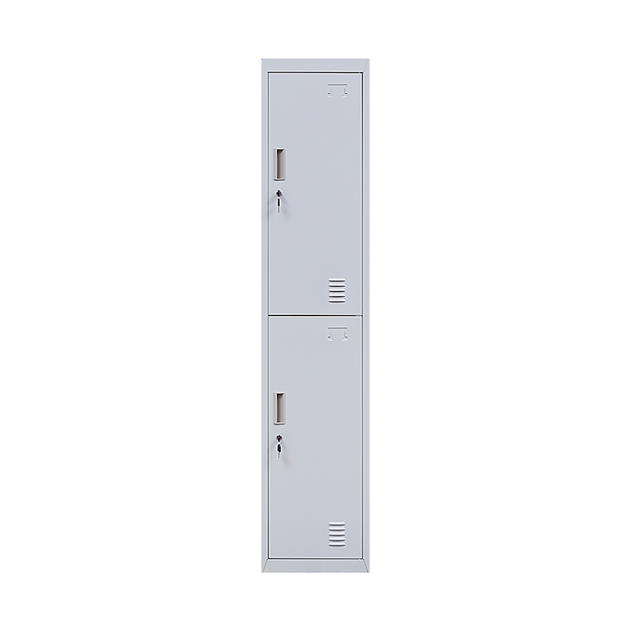2-Door Vertical Locker for Office Gym Shed School Home Storage, image 4