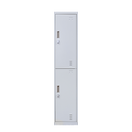 2-Door Vertical Locker for Office Gym Shed School Home Storage