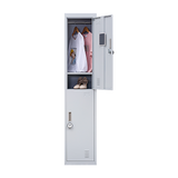 2-Door Vertical Locker for Office Gym Shed School Home Storage - Extra Image