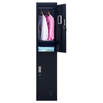 2-Door Vertical Locker for Office Gym Shed School Home Storage, image 5