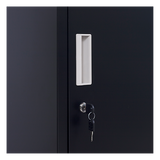 2-Door Vertical Locker for Office Gym Shed School Home Storage - Top-Down View