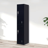 2-Door Vertical Locker for Office Gym Shed School Home Storage - Front View