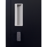 2-Door Vertical Locker for Office Gym Shed School Home Storage - Top-Down View