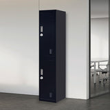 2-Door Vertical Locker for Office Gym Shed School Home Storage - Front View