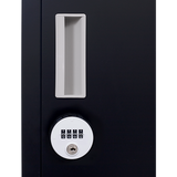 2-Door Vertical Locker for Office Gym Shed School Home Storage - Top-Down View