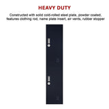 2-Door Vertical Locker for Office Gym Shed School Home Storage - Close-Up Angle