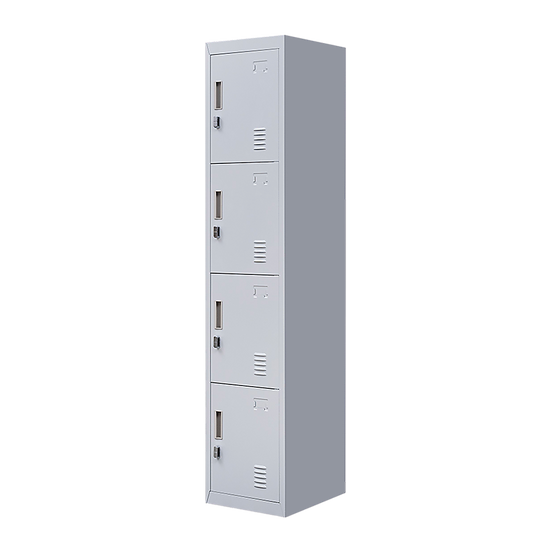 4-Door Vertical Locker for Office Gym Shed School Home Storage