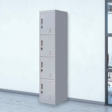 4-Door Vertical Locker for Office Gym Shed School Home Storage - Front View