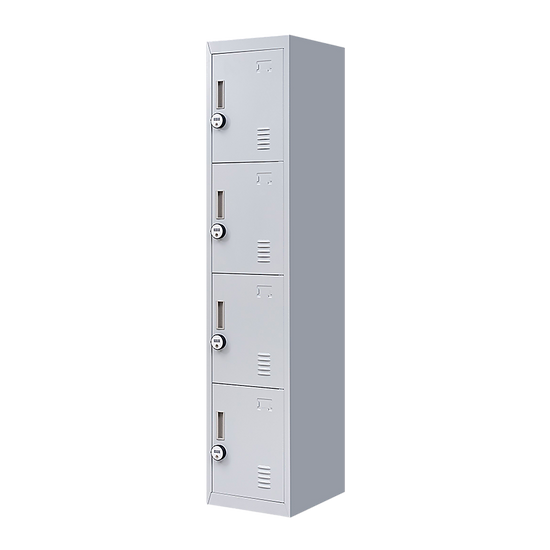 4-Door Vertical Locker for Office Gym Shed School Home Storage