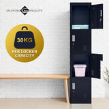 4-Door Vertical Locker for Office Gym Shed School Home Storage - Extra Image