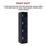 4-Door Vertical Locker for Office Gym Shed School Home Storage - Extra Image