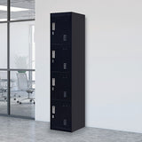4-Door Vertical Locker for Office Gym Shed School Home Storage - Front View