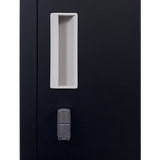 4-Door Vertical Locker for Office Gym Shed School Home Storage - Top-Down View