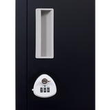 4-Door Vertical Locker for Office Gym Shed School Home Storage - 45-Degree Angle