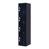 4-Door Vertical Locker for Office Gym Shed School Home Storage