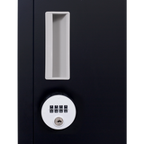 4-Door Vertical Locker for Office Gym Shed School Home Storage - 45-Degree Angle