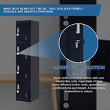 4-Door Vertical Locker for Office Gym Shed School Home Storage - Extra Image