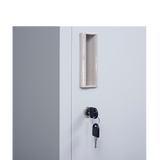 6-Door Locker for Office Gym Shed School Home Storage - Top-Down View