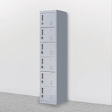 6-Door Locker for Office Gym Shed School Home Storage - Front View