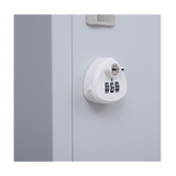 6-Door Locker for Office Gym Shed School Home Storage - Top-Down View
